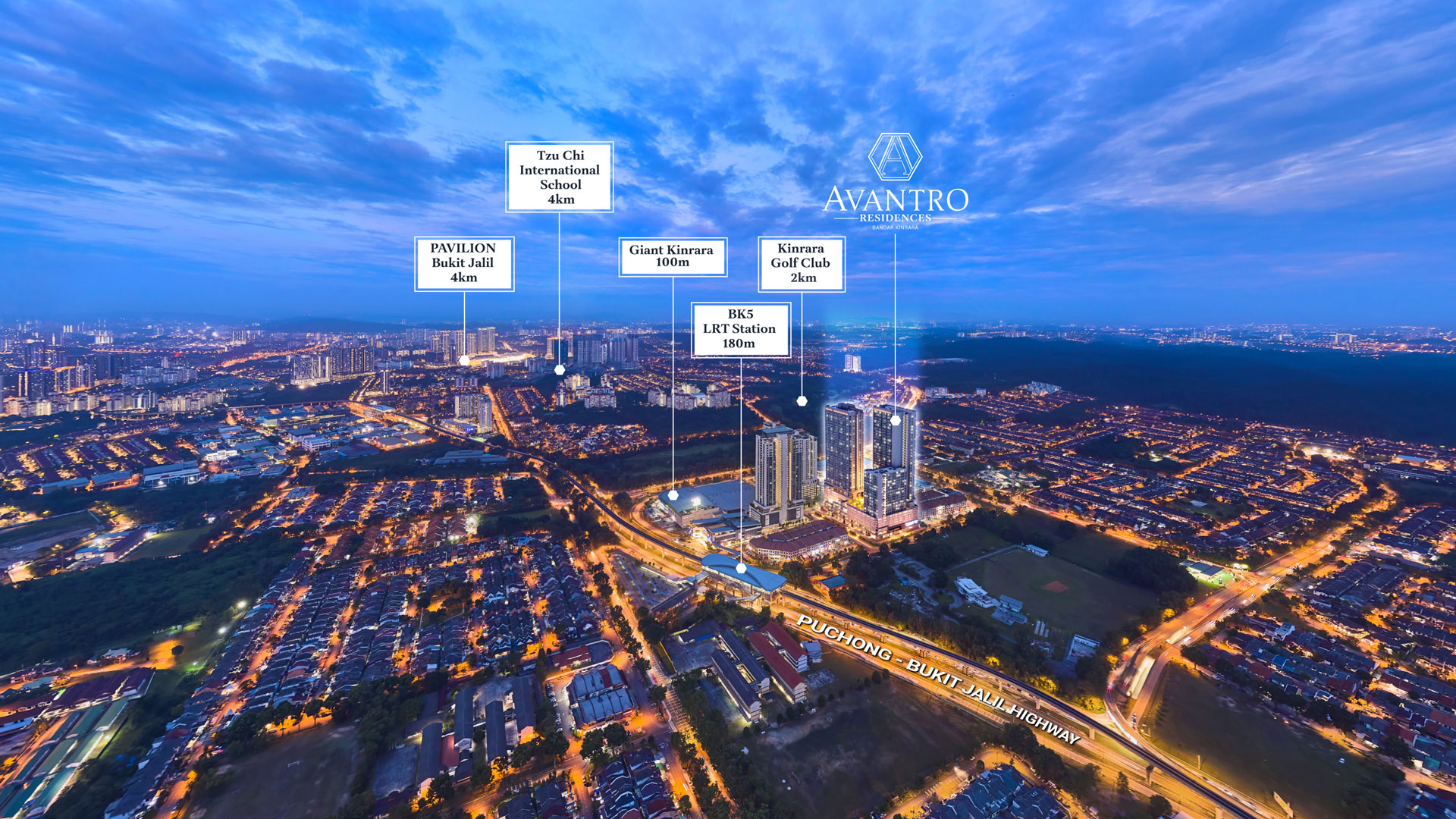 Avantro Residences Location Map