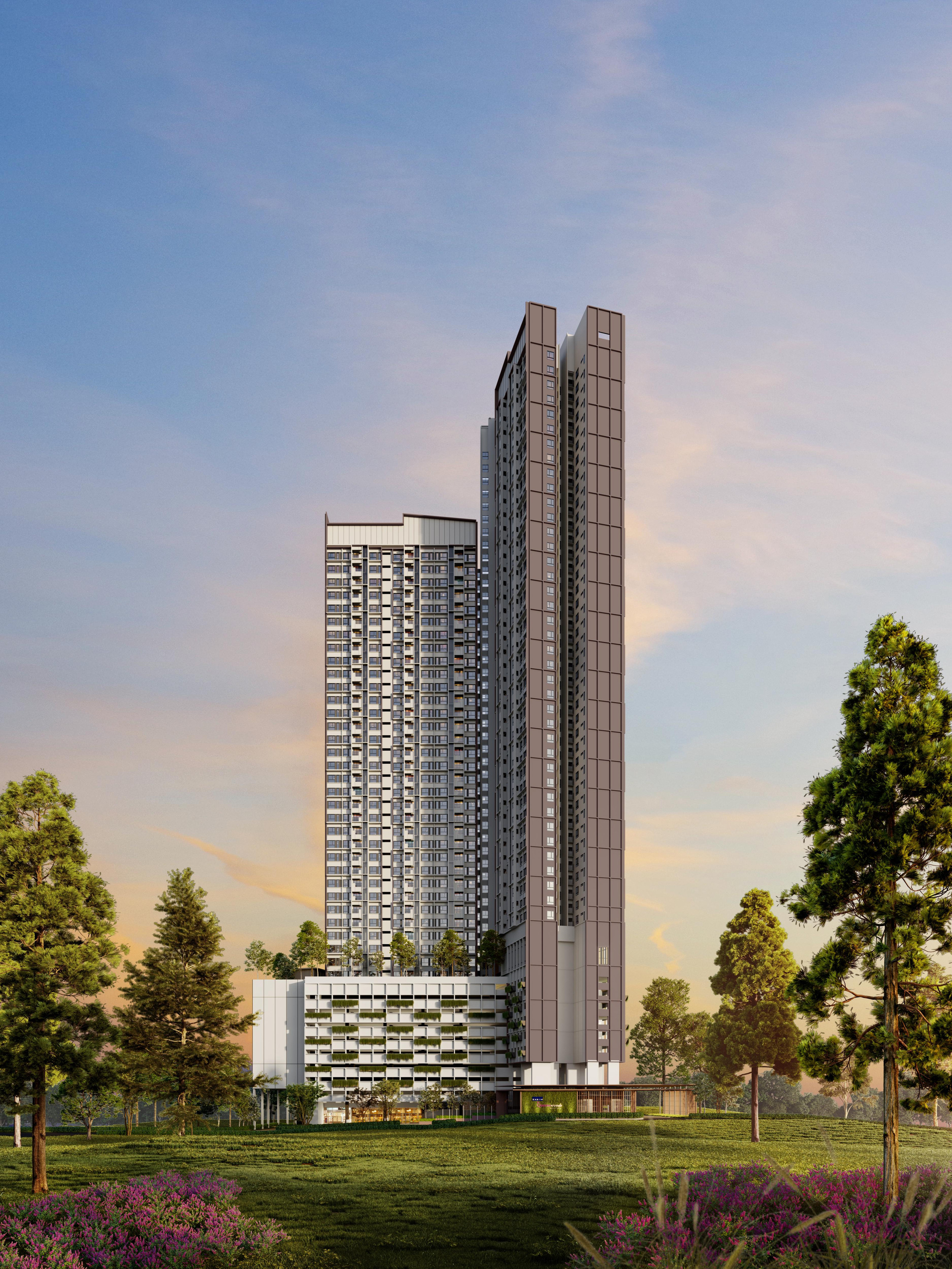 Queenswoodz Residences Facade